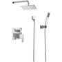 Brizo Siderna Pressure Balanced Shower System with Shower Head and Hand Shower - Rough-in Valve Included - Chrome