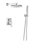 Brizo Vettis Pressure Balanced Shower System with Shower Head and Hand Shower - Rough-in Valve Included Chrome
