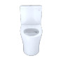 Toto Aquia® IV Toilet - 1.28 GPF & 0.9 GPF, Elongated Bowl - Washlet+ Connection - Slim Seat - New - Cotton