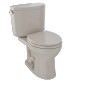 Toto Drake® II Two-Piece Toilet, Round Bowl, 1.28 GPF - Bone