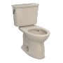 Toto Drake® Transitional Two-piece Toilet, 1.28 GPF, Elongated Bowl - Universal Height - Bone