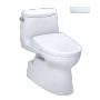 Toto Carlyle® II - Washlet®+ S7A One-Piece Toilet - 1.28 GPF - Cotton