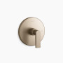 Kohler Composed® Mastershower® Temperature Control Valve Trim With Lever Handle - Vibrant Brushed Bronze