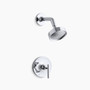 Kohler Purist® Rite-Temp® shower trim kit with lever handle, 2.5 gpm - Polished Chrome