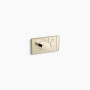 Kohler Anthem® One-outlet Recessed Mechanical Thermostatic Valve Control - Vibrant French Gold