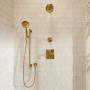 Kohler Castia™ By Studio Mcgee Mastershower® Transfer Valve Trim With Lever Handle - Vibrant Brushed Moderne Brass