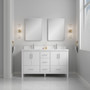 Royal Ultra 65 inch modern white double sink bathroom vanity
