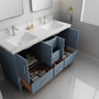 Royal Ultra 65 inch Polar Blue Double Sink  Bathroom Vanity