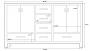 Royal Ultra 65  inch Gray Double Sink Bathroom Vanity