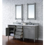 James Martin Vanities Brittany 72" Double Basin Poplar Wood Vanity Set