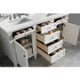 James Martin Vanities Brittany 60" Double Basin Poplar Wood Vanity Set