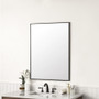 James Martin Vanities Rohe 30" W x 40" H Rectangular Stainless Steel Framed Bathroom Wall Mirror