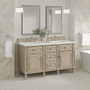 James Martin Vanities Lorelai 60" Double Basin Wood Vanity Set