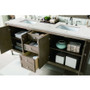 James Martin Vanities Chicago 72" Free Standing or Wall Mounted Double Basin Poplar Wood Vanity Set