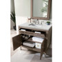 James Martin Vanities Chicago 36" Free Standing or Wall Mounted Single Basin Poplar Wood Vanity Set