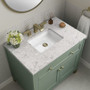 James Martin Vanities Chicago 36" Free Standing or Wall Mounted Single Basin Poplar Wood Vanity Set