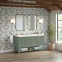 James Martin Vanities Breckenridge 60" Free Standing Double Basin Poplar Wood Vanity Set