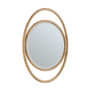 James Martin Vanities Esca 28" W x 38" H Modern Oval Wood Framed Bathroom Wall Mirror