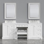 James Martin Vanities De Soto 90" Double Basin Birch Vanity Set with Quartz Top and Matching Mirror