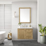 James Martin Vanities Laurent 36" Free Standing or Wall Mounted Single Basin Wood Vanity Set - 545-V36-LNO