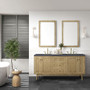 James Martin Vanities Laurent 72" Free Standing or Wall Mounted Double Basin Wood Vanity Set
