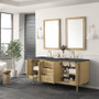 James Martin Vanities Laurent 72" Free Standing or Wall Mounted Double Basin Wood Vanity Set