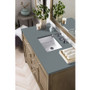 James Martin Vanities Chicago 48" Free Standing or Wall Mounted Single Basin Poplar Wood Vanity Set with 3 cm Cala Blue Quartz Vanity Top and Rectangular Sink