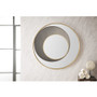 James Martin Vanities Cosmos 35-3/8" Diameter Circular Metal Framed Bathroom Wall Mirror