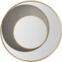 James Martin Vanities Cosmos 35-3/8" Diameter Circular Metal Framed Bathroom Wall Mirror