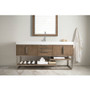 James Martin Vanities Columbia 72" Free Standing Single Basin Vanity Set - Brushed Nickel