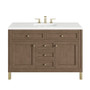James Martin Vanities Chicago 48" Free Standing Single Basin Vanity Set with Wood Cabinet and 3cm Quartz Vanity Top