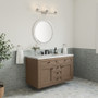 James Martin Vanities Chicago 48" Free Standing Single Basin Vanity Set with Wood Cabinet and 3cm Quartz Vanity Top