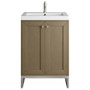 James Martin Vanities Chianti 24" Free Standing Single Basin Vanity Set with Stone Composite Top and Rectangular Sink - 533V24BNKWG