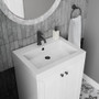 James Martin Vanities Chianti 24" Free Standing Single Basin Vanity Set with Stone Composite Top and Rectangular Sink - 533V24MBKWG