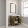 James Martin Vanities Chicago 30" Free Standing Single Basin Vanity Set with Solid Surface Top and Rectangular Sink