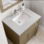 James Martin Vanities Chicago 30" Free Standing Single Basin Vanity Set with Solid Surface Top and Rectangular Sink