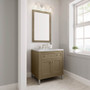 James Martin Vanities Chicago 30" Free Standing Single Basin Vanity Set with Solid Surface Top and Rectangular Sink