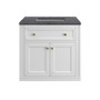 James Martin Vanities Chicago 30" Free Standing Single Basin Vanity Set with Quartz Top and Rectangular Sink - 503-V30-3CSP