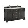 James Martin Vanities Brookfield 60" Free Standing Double Basin Vanity Set with Quartz Top and Rectangular Sinks - 547-V60D-3EJP