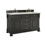 James Martin Vanities Brookfield 60" Free Standing Double Basin Vanity Set with Quartz Top and Rectangular Sinks - 547-V60D-3LDL