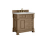James Martin Vanities Brookfield 36" Free Standing Single Basin Vanity Set with Quartz Top and Rectangular Sink - 547-V36-3EJP