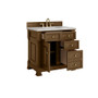 James Martin Vanities Brookfield 36" Free Standing Single Basin Vanity Set with Quartz Top and Rectangular Sink - 547-V36-3EJP