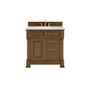 James Martin Vanities Brookfield 36" Free Standing Single Basin Vanity Set with Solid Surface Top and Rectangular Sink
