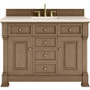 James Martin Vanities Brookfield 48" Free Standing Single Basin Vanity Set with Quartz Top and Rectangular Sink