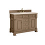 James Martin Vanities Brookfield 48" Free Standing Single Basin Vanity Set with Quartz Top and Rectangular Sink