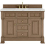 James Martin Vanities Brookfield 48" Free Standing Single Basin Vanity Set with Quartz Top and Rectangular Sink - 547-V48-3ENC