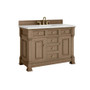 James Martin Vanities Brookfield 48" Free Standing Single Basin Vanity Set with Quartz Top and Rectangular Sink - 547-V48-3ENC