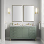 James Martin Vanities Chicago 60" Free Standing Double Basin Vanity Set with Quartz Top and Rectangular Sinks