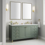 James Martin Vanities Chicago 60" Free Standing Double Basin Vanity Set with Quartz Top and Rectangular Sinks