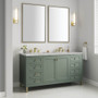James Martin Vanities Chicago 60" Free Standing Double Basin Vanity Set with Quartz Top and Rectangular Sinks - 503-V60D-3VSL